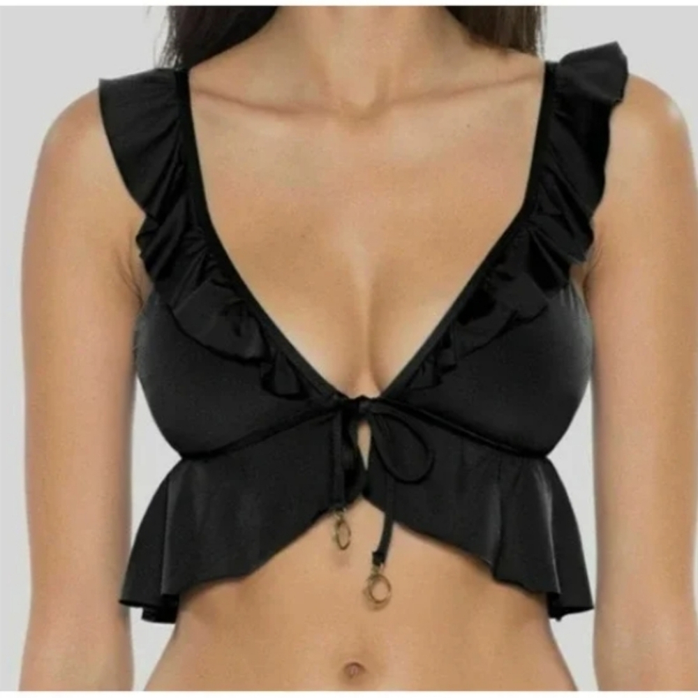 Lotus leaf edge pure black swimming base